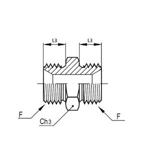 意大利RACFLUID 60° BSP 锥形密封管件4MU-1/8