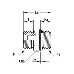 意大利RACFLUID 60° BSP 锥形密封管件4M-1.1/2