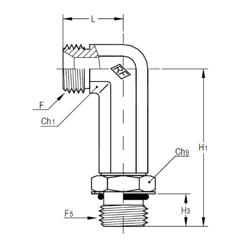 意大利RACFLUID 60° BSP 锥形密封管件4COA5-3/8-10