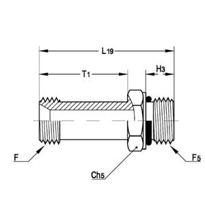 意大利RACFLUID 60° BSP 锥形密封管件4MA5-1.1/2-24