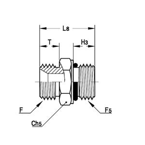 意大利RACFLUID 60° BSP 锥形密封管件4M5-3/4-10