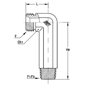意大利RACFLUID 60° BSP 锥形密封管件4CA1-1.1/4-1