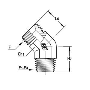 意大利RACFLUID 60° BSP 锥形密封管件4V1-1.1/2