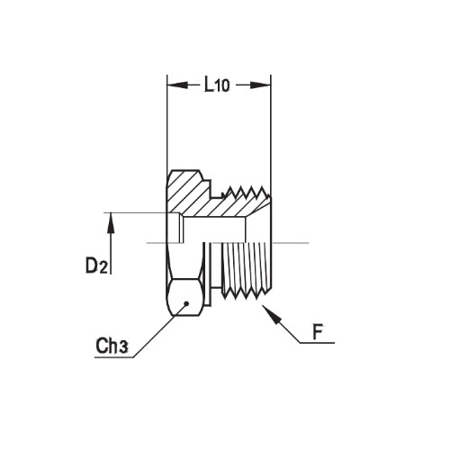 意大利RACFLUID 60° BSP 锥形密封管件4JMS-1/2-12