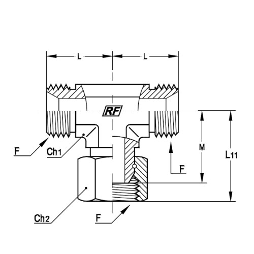 意大利RACFLUID 60° BSP 锥形密封管件4TGL-1/8