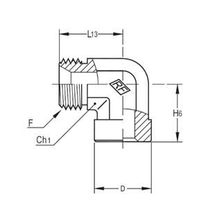 意大利RACFLUID 60° BSP 锥形密封管件4CFS-1/8