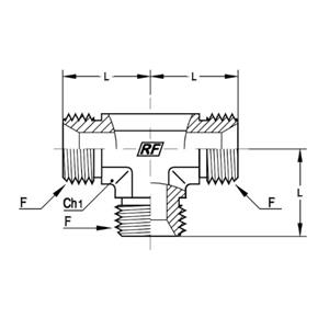 意大利RACFLUID 60° BSP 锥形密封管件4TU-1/8