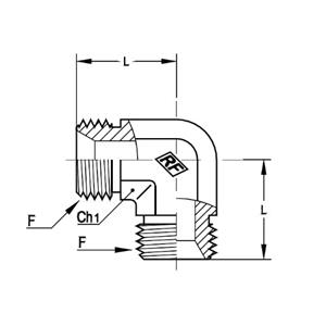 意大利RACFLUID 60° BSP 锥形密封管件4CU-1/8