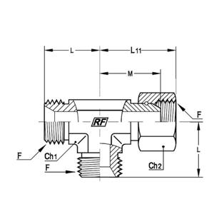 意大利RACFLUID 60° BSP 锥形密封管件4TGD-1/8