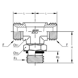 意大利RACFLUID 60° BSP 锥形密封管件4TOL5-1/8-04