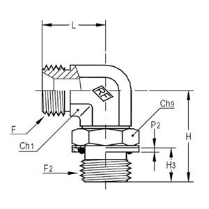 意大利RACFLUID 60° BSP 锥形密封管件4CO-1/4-3/8