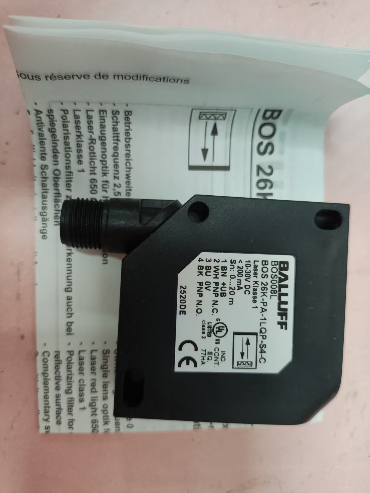 德国BALLUFF巴鲁夫BOS 26K-PA-1LQP-S4-C光电传感器