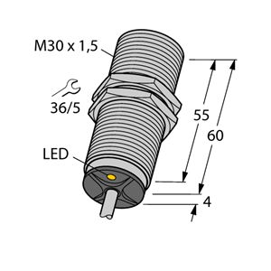 德国TURCK图尔克电感式传感器BI15-M30-AP6X 7M
