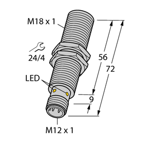 德国TURCK图尔克电感式传感器BI8-M18E-VN6X-H1141
