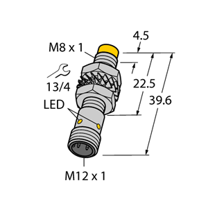 德国TURCK图尔克电感式传感器BI2-M08K-VP6X-H1341