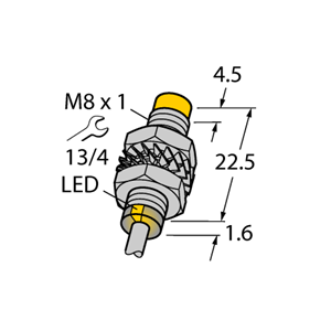 德国TURCK图尔克电感式传感器NI3-M08K-VN6X 7M