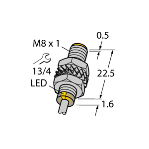 德国TURCK图尔克电感式传感器NI3-M08K-VP6X 7M