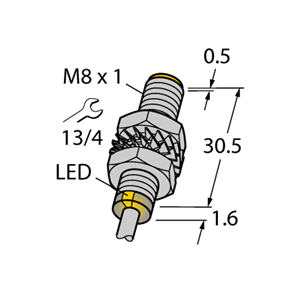 德国TURCK图尔克电感式传感器BI2-M08-VN6X 7M