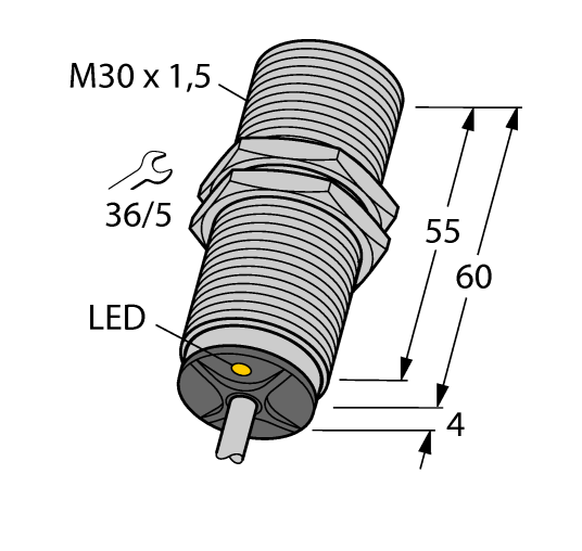 德国TURCK图尔克电感式传感器BI10-M30-ADZ3X 12M