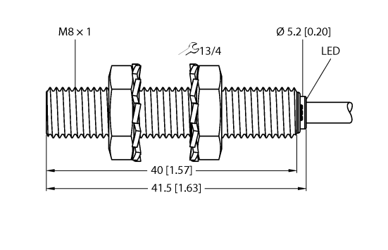 德国TURCK图尔克电感式传感器BI2-EG08-AN6X
