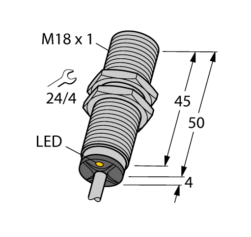 德国TURCK图尔克电感式传感器BI5-M18-AN6X