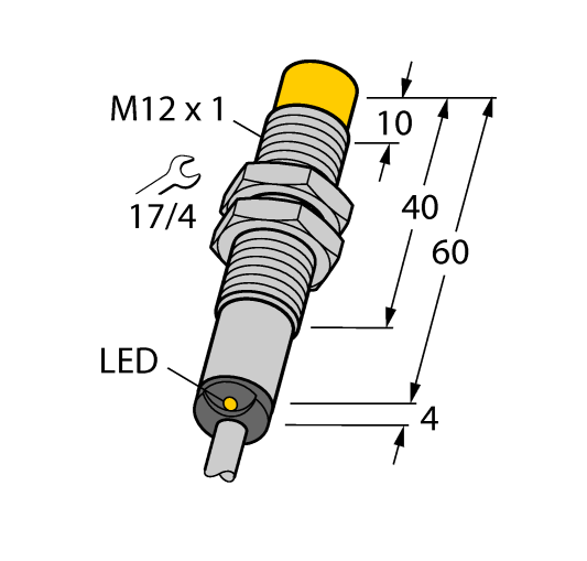 德国TURCK图尔克电感式传感器NI4-M12-ADZ31X 12M