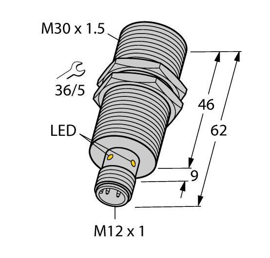 德国TURCK图尔克电感式传感器BI15U-EM30WD-IOL6X2-H1141
