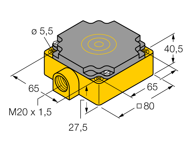 德国TURCK图尔克电感式传感器NI40-CP80-Y1