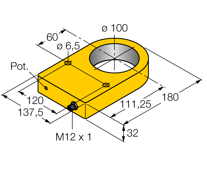 德国TURCK图尔克电感式传感器NI100R-S32XL-2LU-H1141/S950