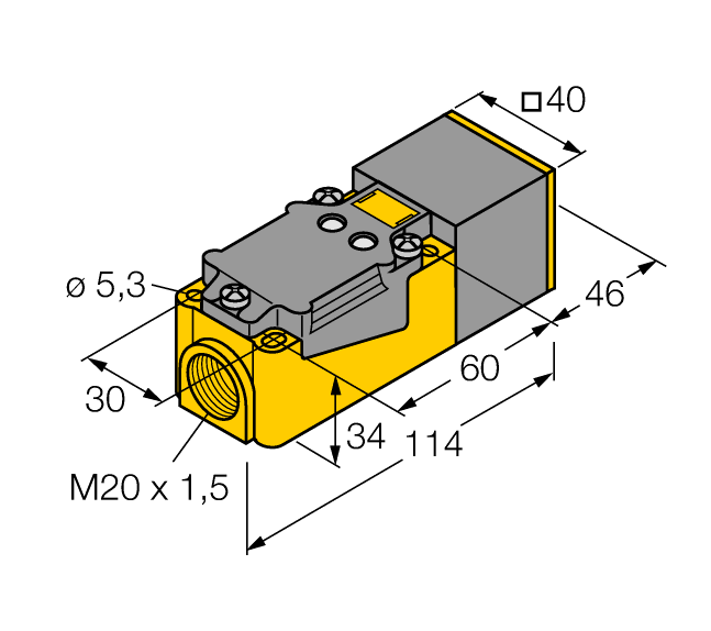德国TURCK图尔克电感式传感器NI20NF-CP40-VP4X2