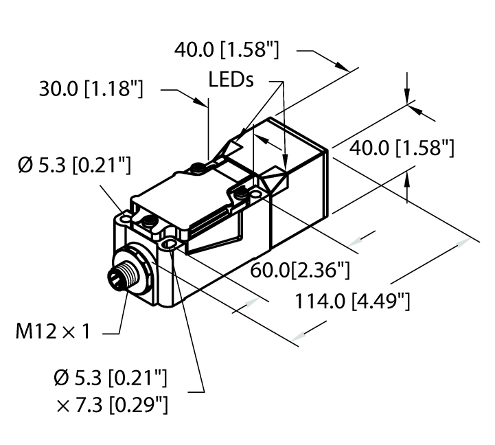 德国TURCK图尔克电感式传感器NI40U-CP40-AP6X2-H1141