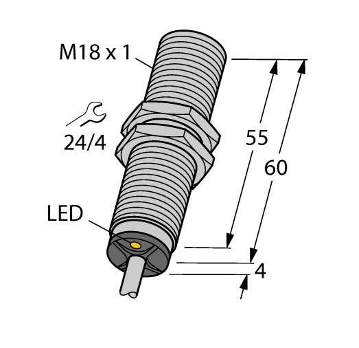 德国TURCK图尔克电感式传感器BI5-M18-AZ3X
