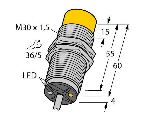 德国TURCK图尔克电感式传感器NI20U-M30-ADZ30X2
