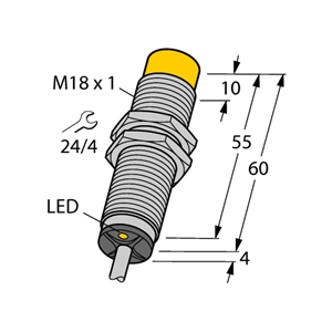 德国TURCK图尔克电感式传感器NI8-M18-ADZ3X 12M