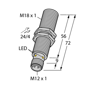 德国TURCK图尔克电感式传感器BI8-M18E-VP6X-H1141