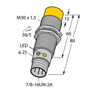 德国TURCK图尔克电感式传感器NI20U-G30-ADZ30X2-B1131