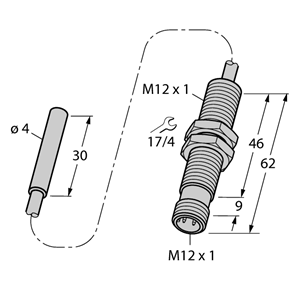 德国TURCK图尔克电感式传感器BI1.5-EH04-0.3-M12-SIU-H1141