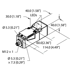 德国TURCK图尔克电感式传感器NI40U-CP40-AP6X2-H1141