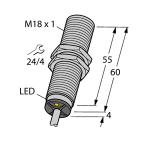 德国TURCK图尔克电感式传感器BI5-M18-AZ3X