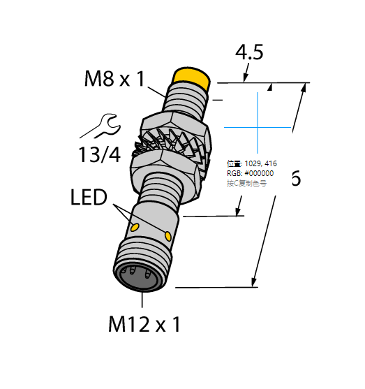 德国TURCK图尔克电感式传感器NI3-M08E-VP6X-H1341
