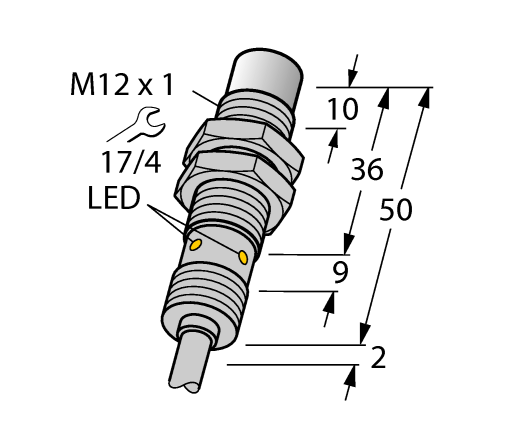 德国TURCK图尔克电感式传感器NI10U-EM12WD-AP6X