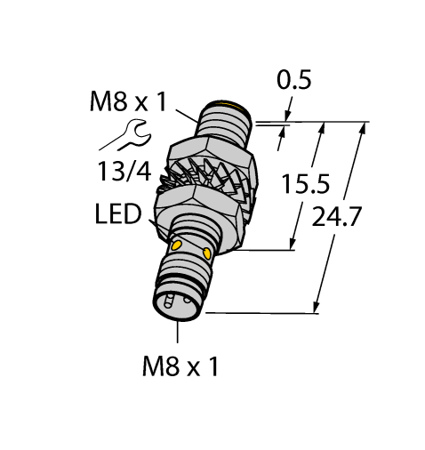 德国TURCK图尔克电感式传感器BI3-M08KK-AP6X-V1131
