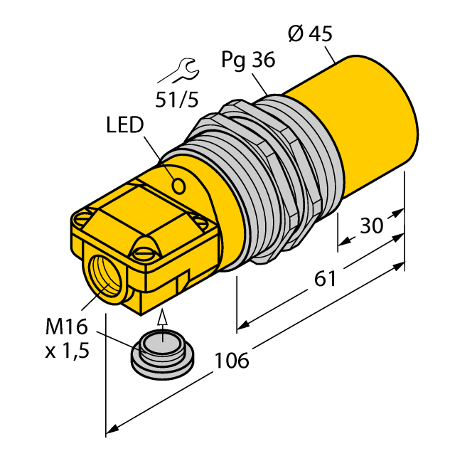 德国TURCK图尔克电感式传感器NI40-G47SR-VP4X2