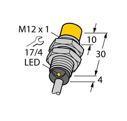 德国TURCK图尔克电感式传感器NI5-EG12-Y1X/S100 7M