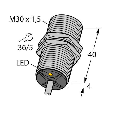 德国TURCK图尔克电感式传感器BI10-G30-Y1X