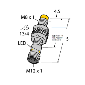 德国TURCK图尔克电感式传感器NI3-M08E-VP6X-H1341