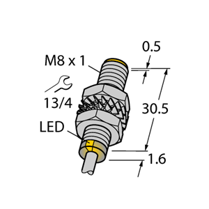 德国TURCK图尔克电感式传感器BI2-M08-VP6X 7M