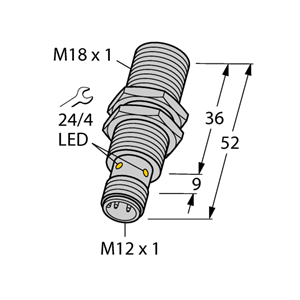 德国TURCK图尔克电感式传感器BI5-EM18-Y1X-H1141