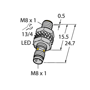 德国TURCK图尔克电感式传感器BI3-M08KK-AP6X-V1131