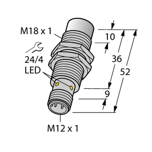 德国TURCK图尔克电感式传感器NI12U-MT18-AP6X-H1141